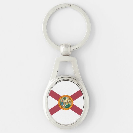 Porte-clés Drapeau d'État de Floride États-Unis (Devant)