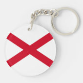 Porte-clés Drapeau d'État de l'Alabama (Dos)