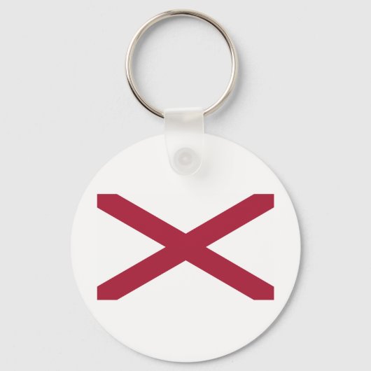 Porte-clés Drapeau d'État de l'Alabama (Recto)