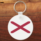 Porte-clés Drapeau d'État de l'Alabama (Recto)