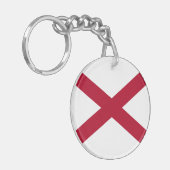 Porte-clés Drapeau d'État de l'Alabama (Devant gauche)