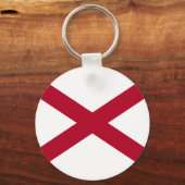 Porte-clés Drapeau d'État de l'Alabama (Verso)