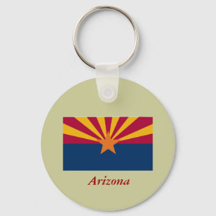 Porte-clés Drapeau d'état de l'Arizona