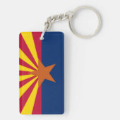 Porte-clés Drapeau d'État de l'Arizona (Dos)