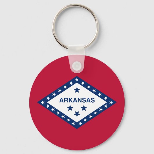 Porte-clés Drapeau d'État de l'Arkansas (Recto)