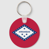 Porte-clés Drapeau d'État de l'Arkansas (Verso)