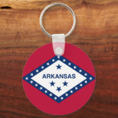 Porte-clés Drapeau d'État de l'Arkansas (Recto)