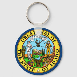 Porte-clés Drapeau d'état de l'Idaho