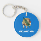 Porte-clés Drapeau d'État de l'Oklahoma (Devant)