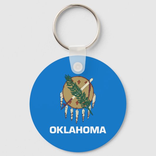 Porte-clés Drapeau d'État de l'Oklahoma (Recto)