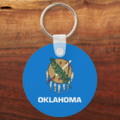 Porte-clés Drapeau d'État de l'Oklahoma (Recto)