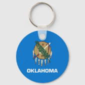 Porte-clés Drapeau d'État de l'Oklahoma (Verso)