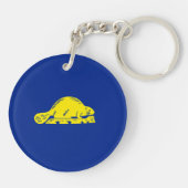 Porte-clés Drapeau d'État de l'Oregon (Dos)