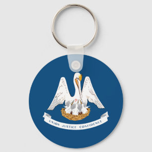 Porte-clés Drapeau d'État de Louisiane
