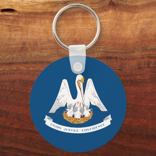 Porte-clés Drapeau d'État de Louisiane (Verso)