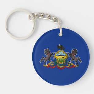 Porte-clés Drapeau d'État de Pennsylvanie