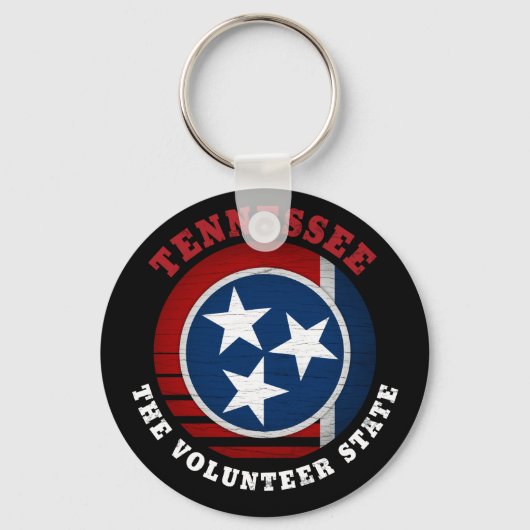 PORTE-CLÉS DRAPEAU D'ÉTAT DE VOLONTAIRE TENNESSEE (Recto)