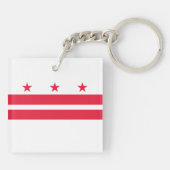 Porte-clés Drapeau d'État de Washington DC (Dos)