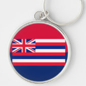 Porte-clés Drapeau d'État d'Hawaii (Devant)