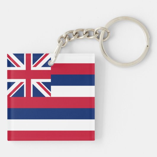 Porte-clés Drapeau d'État d'Hawaii (Dos)