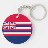 Porte-clés Drapeau d'État d'Hawaii (Dos)