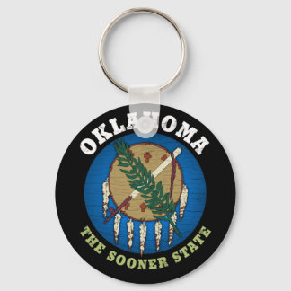PORTE-CLÉS DRAPEAU D'ÉTAT D'OKLAHOMA