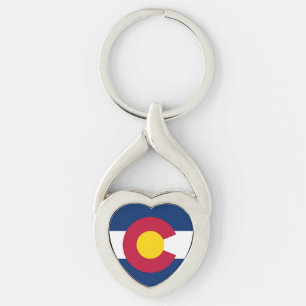 Porte-clés Drapeau d'état du Colorado