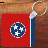 Porte-clés Drapeau d'état du Tennessee (Verso)