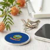 Porte-clés Drapeau d'État Idaho (Côté)