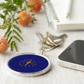 Porte-clés Drapeau d'état Indiana (Côté)