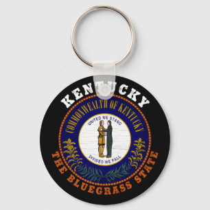 PORTE-CLÉS DRAPEAU D'ÉTAT KENTUCKY BLUEGRASS