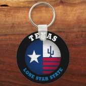 PORTE-CLÉS DRAPEAU D'ÉTAT TEXAS LONE STAR (Recto)