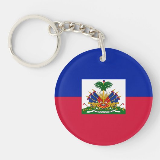Porte-clés Drapeau d'Haïti (Devant)