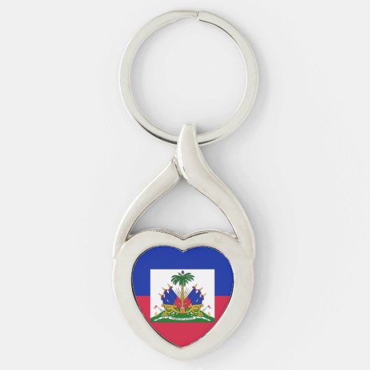 Porte-clés Drapeau d'Haïti (Devant)