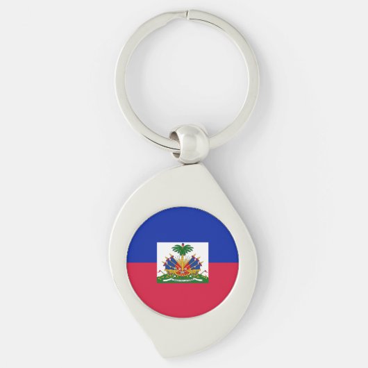 Porte-clés Drapeau d'Haïti (Devant)