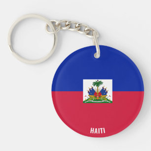 Porte-clés Drapeau d'Haïti Charmant Patriotique