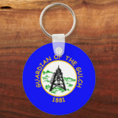 Porte-clés Drapeau d'Helena, Montana (Recto)