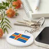 Porte-clés Drapeau d'îles de Åland (Devant droit)