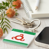 Porte-clés Drapeau d'Ingushetia (Devant Droit)