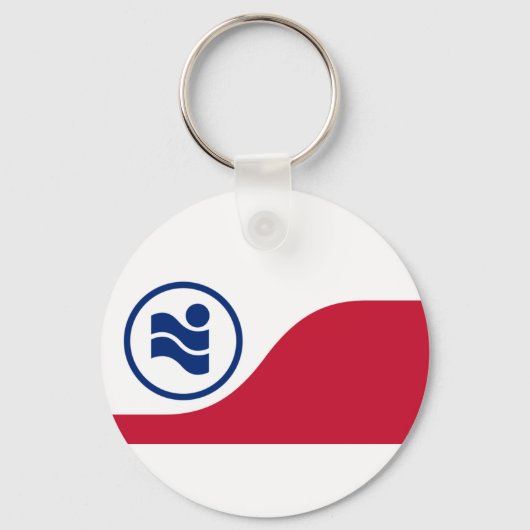 Porte-clés Drapeau d'Irving, Texas (Recto)