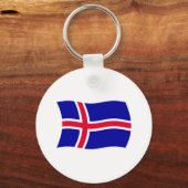 Porte-clés Drapeau d'Islande (Recto)