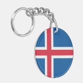 Porte-clés Drapeau d'Islande (Devant gauche)