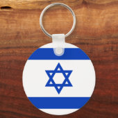 Porte-clés Drapeau d'Israël (Recto)