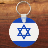 Porte-clés Drapeau d'Israël (Verso)
