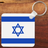Porte-clés Drapeau d'Israël (Verso)