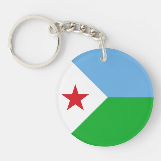 Porte-clés Drapeau Djibouti (Devant)