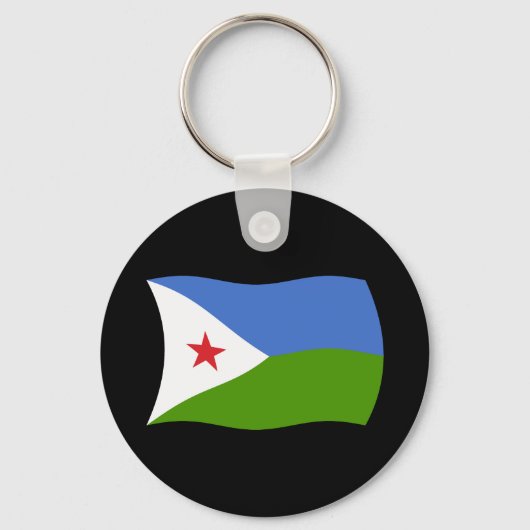 Porte-clés Drapeau Djibouti (Recto)