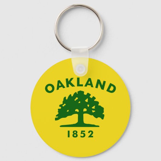 Porte-clés Drapeau d'Oakland, Californie (Recto)