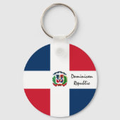 Porte-clés Drapeau dominicain, patriotes de République Domini (Verso)