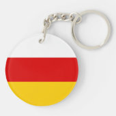 Porte-clés Drapeau d'Ossétie du Sud (Dos)